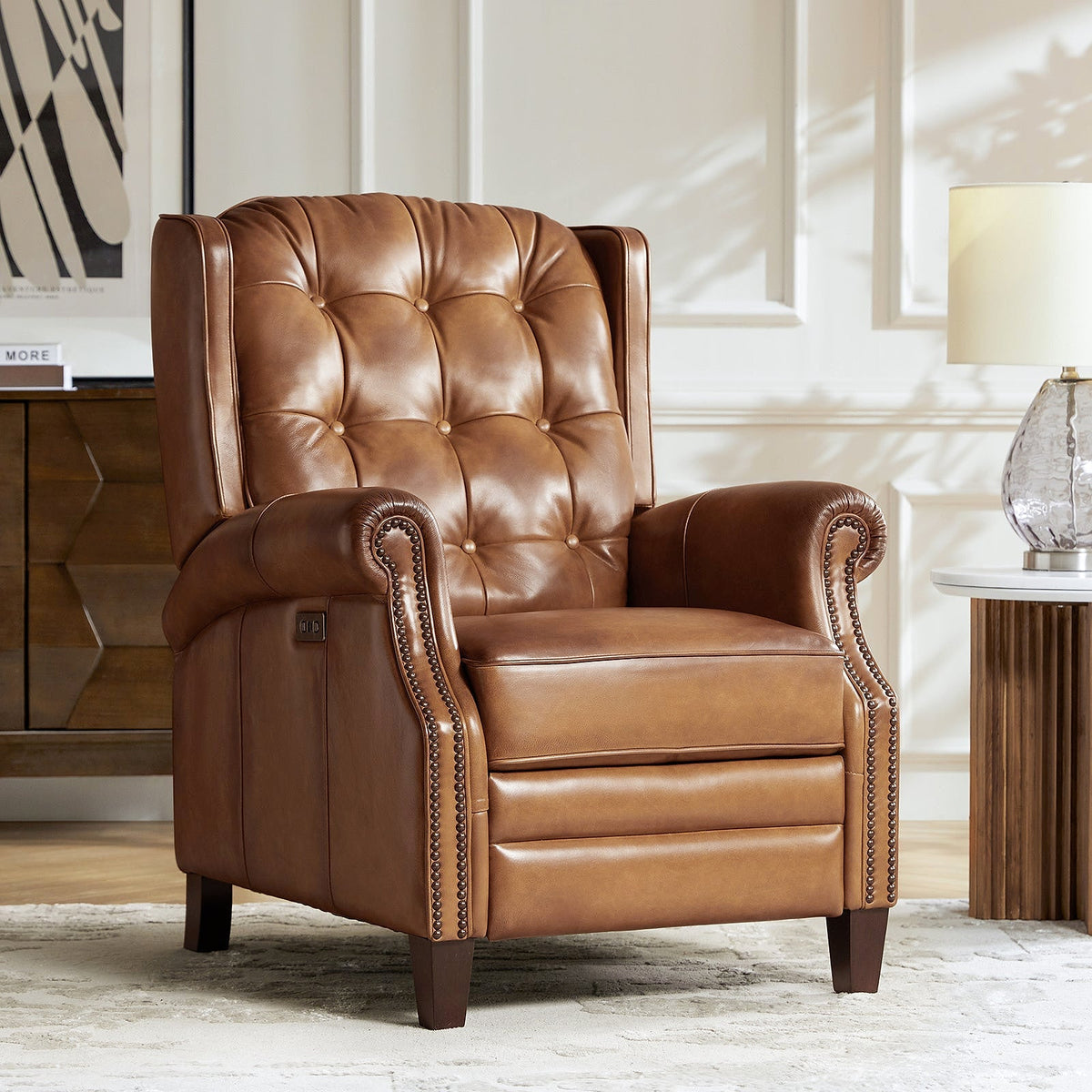 Hulala Leather Power Recliner with USB-C — featured product photograph