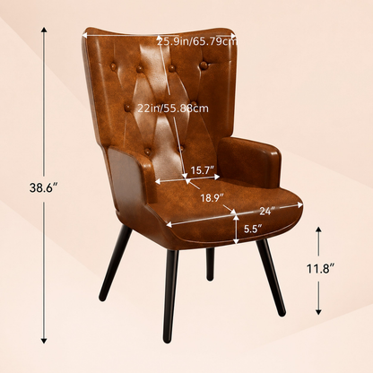 Wingback chair dimensions