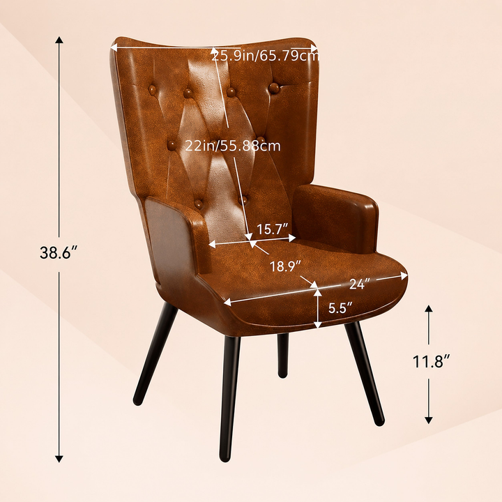 Wingback chair dimensions