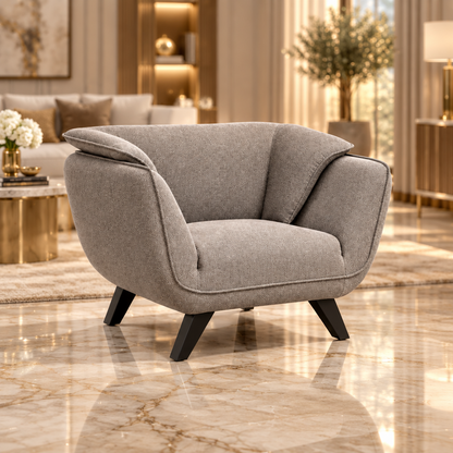 Nayeli Gray Upholstered Armchair
