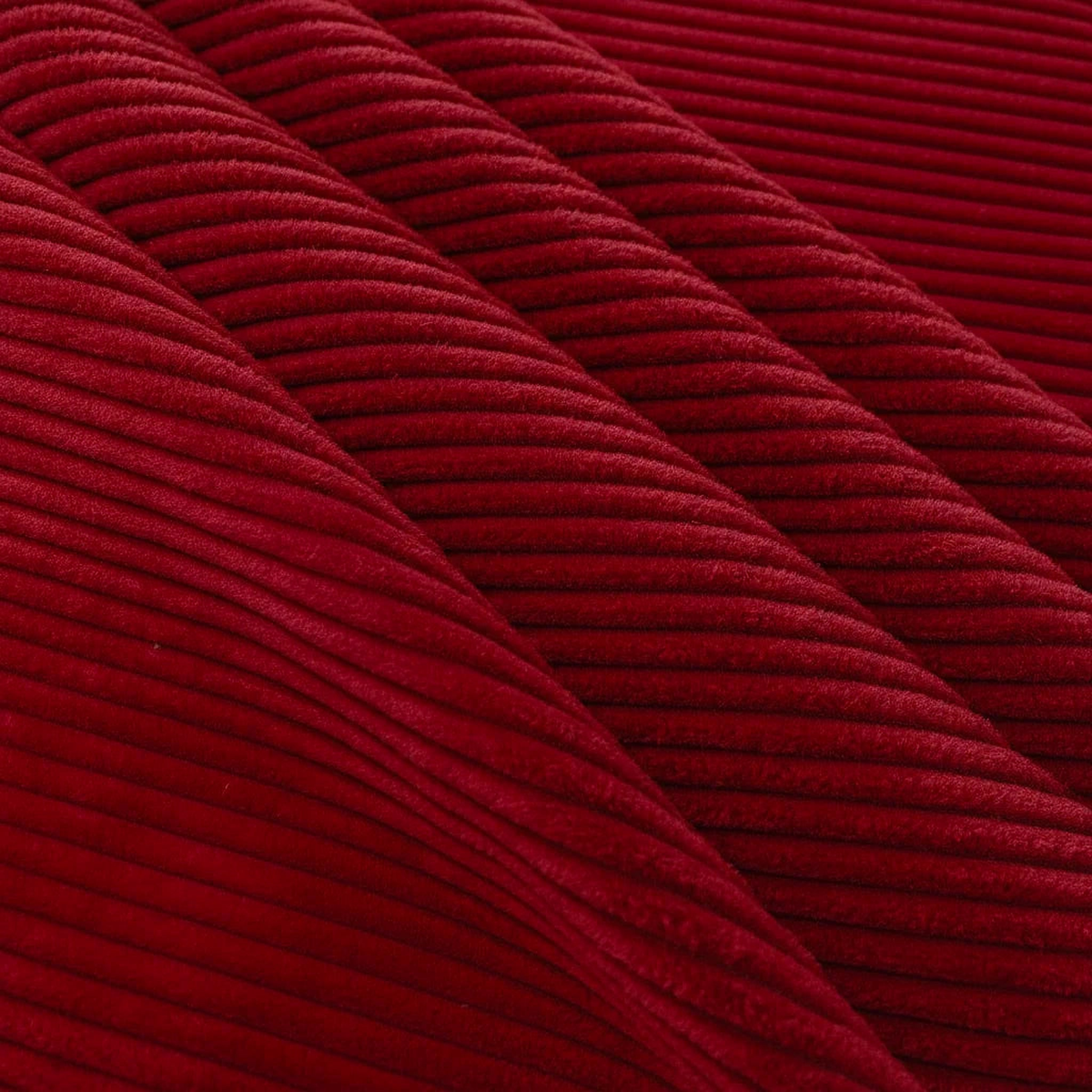 Carmine Red Corduroy Reversible Modular Sectional Sofa