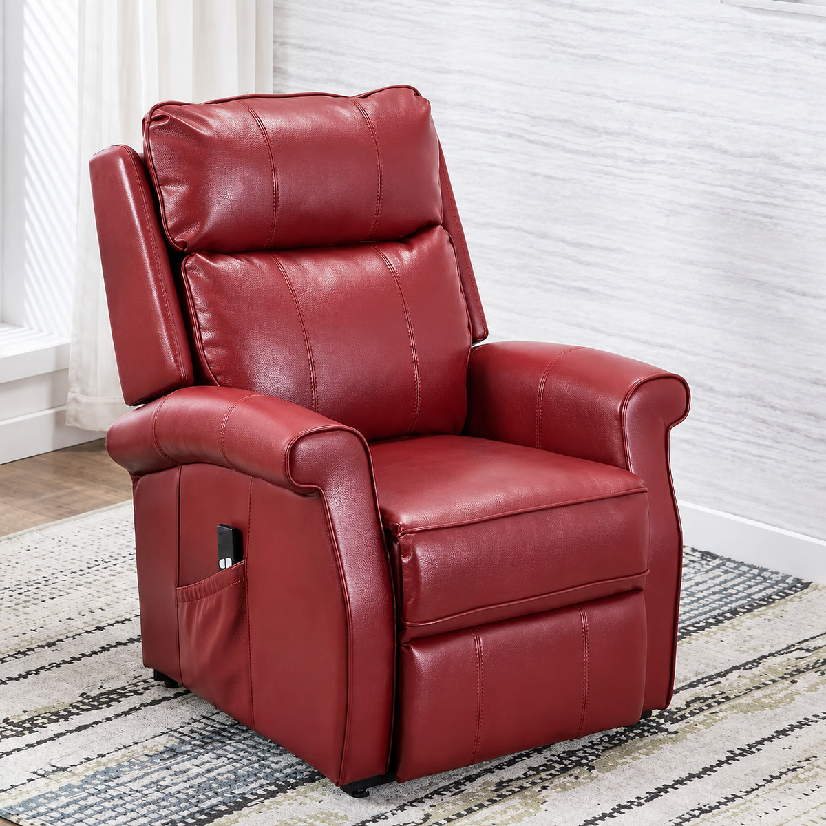 Red Power Lift Recliner